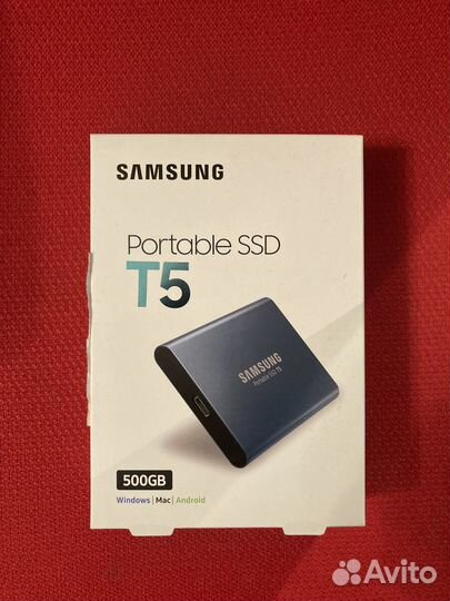 Внешний диск SSD samsung USB 3.1 T5 500Gb Новый
