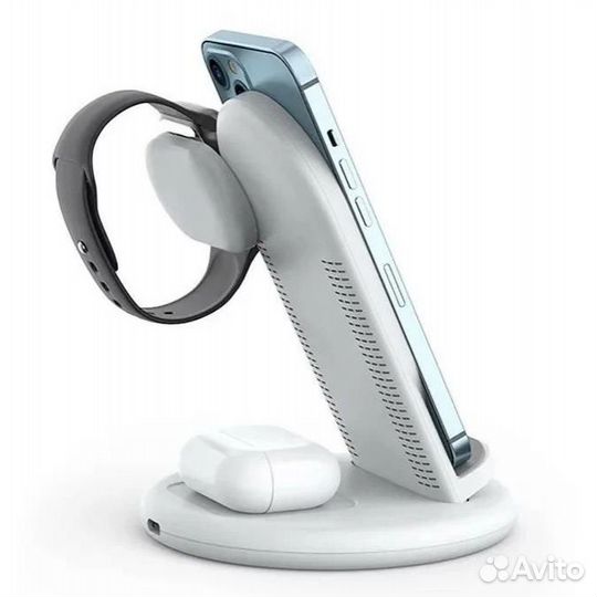 Wiwu беспроводная зарядка 3в1 докстанция