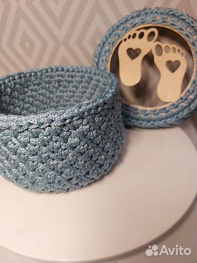 Шкатулка из полиэфирного шнура