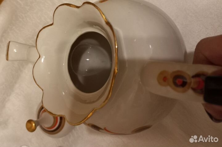 Чайник доливной фарфоровый СССР