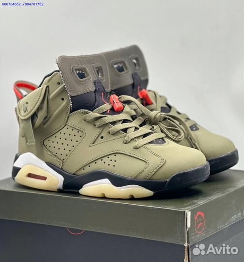 Кроссовки Nike Air Jordan 6 Retro x Travis Scott (Арт.91226)