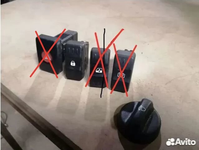 Кнопки салона Рено Логан