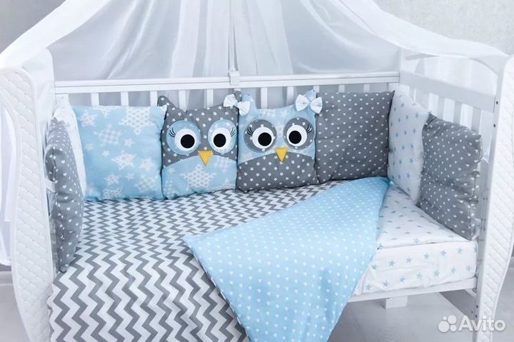 Бортики в кроватку