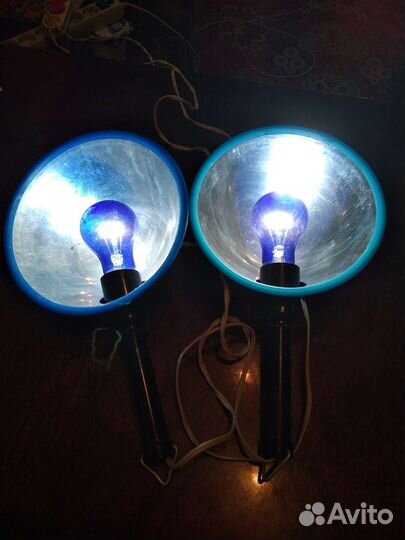 Синяя лампа-рефлектор Минина