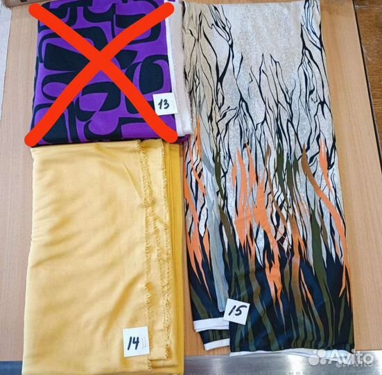 Ткань. Отрезы блузочной х/б и трикотажной ткани