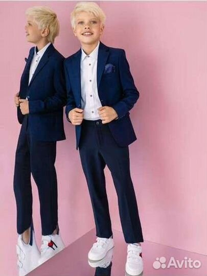 Школьный костюм для мальчика 128 синий