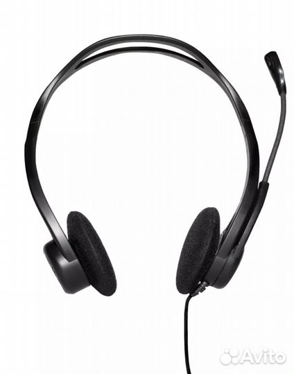 Проводные наушники с микрофоном logitech