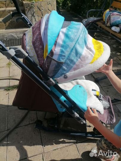 Детские санки коляска ника