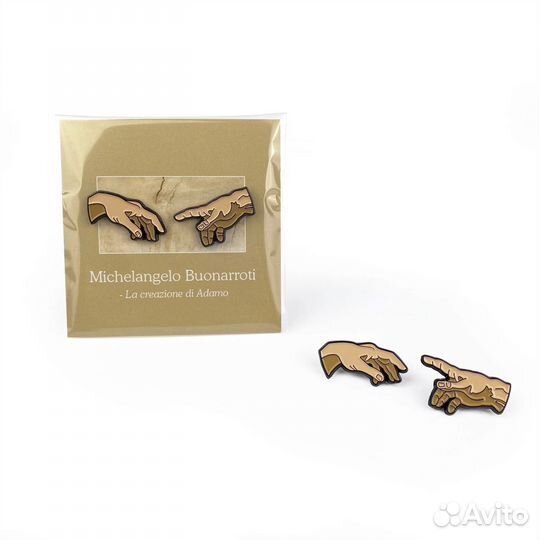 Значки Little Pins. Michelangelo Buonarroti