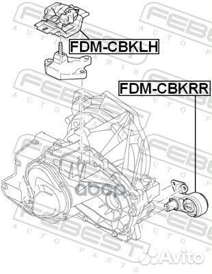 Опора двигателя левая ford fiesta/fusion (CBK)