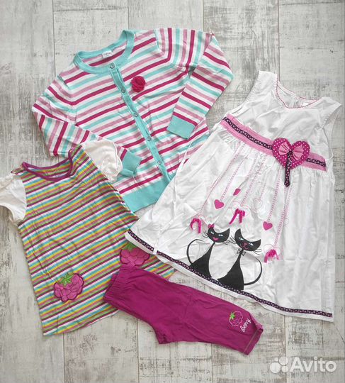 Одежда пакетом на девочку 110 116