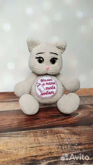 Мягкая игрушка кошка. Кошечка крючком