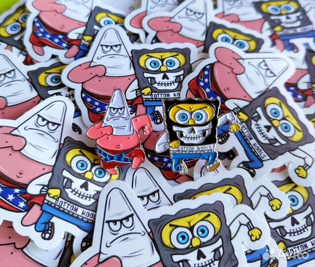 Pins Sponge Bob and Patrick