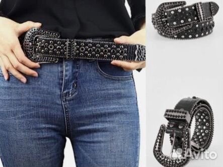 Женский ремень западный Y2K стиль ремень