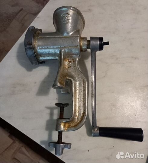 Мясорубка ручная СССР чугунная