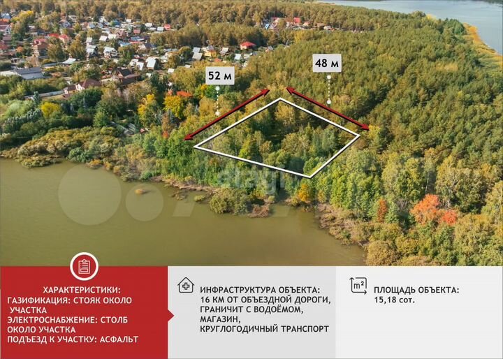 Участок 15,2 сот. (СНТ, ДНП)