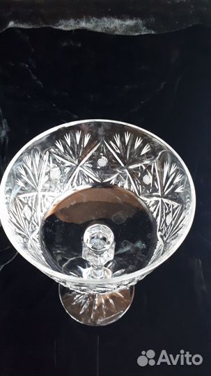 Хрустальная конфетница на ножке СССР