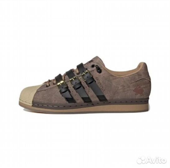 Melting Sadness x Adidas Superstar Brown Black