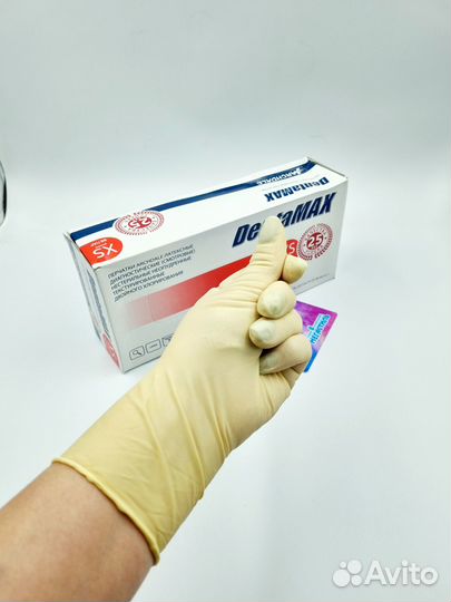 Перчатки медицинские латексные Dentamax