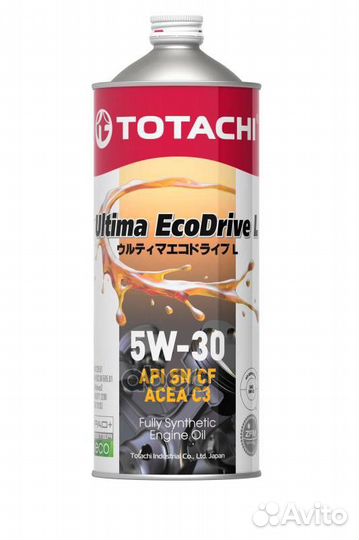 5W-30 Ultima EcoDrive L SN/CF, acea C3 1л (синт