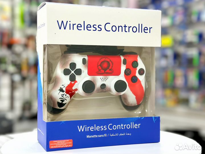 Геймпад Реплика God of War Белый (PS4) NEW