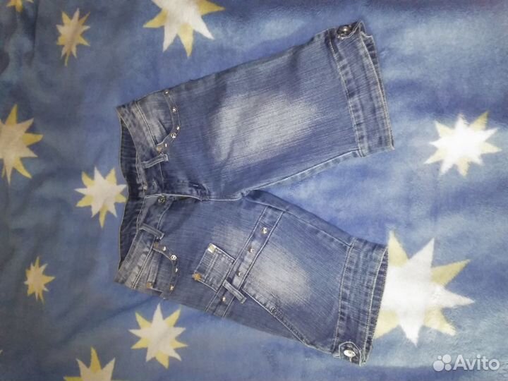 Шорты белые,джинсовые