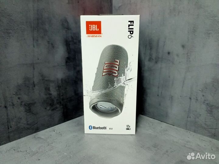 Портативная колонка JBL Flip 6 (Серый)