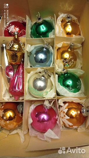 Елочные игрушки ГДР и СССР одним набором