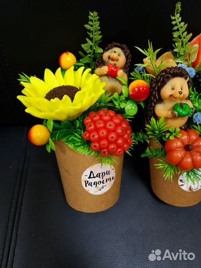 Мыльные осенние букеты