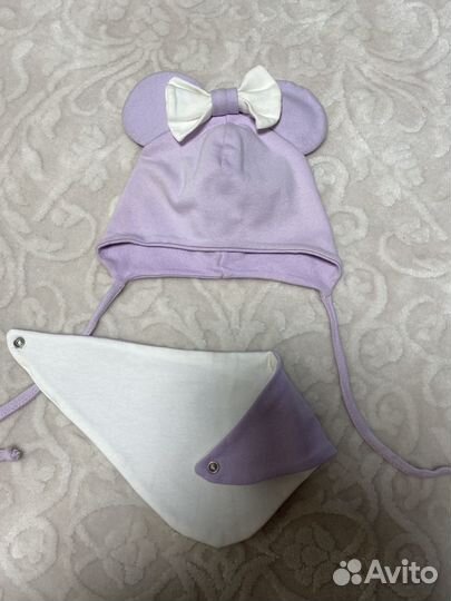 Комплект шапка и шарф для девочки