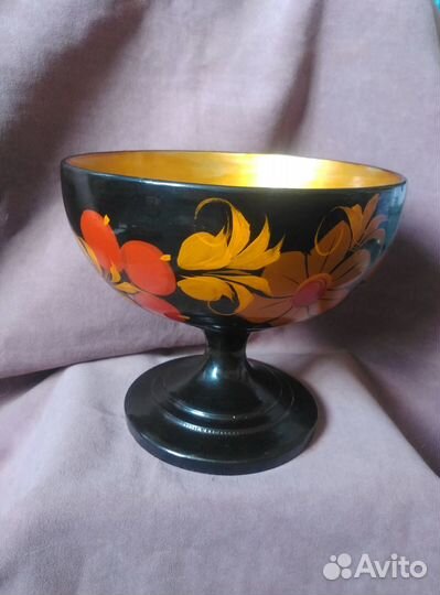 Ваза конфетница хохлома