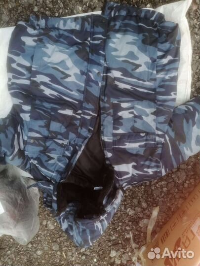 Зимний костюм мужской спецодежда охранника 52-54