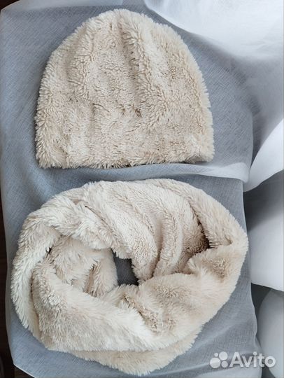 Комплект шапка и снуд женский