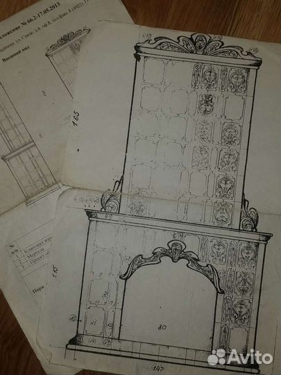 Комплект изразцовой облицовки для камина