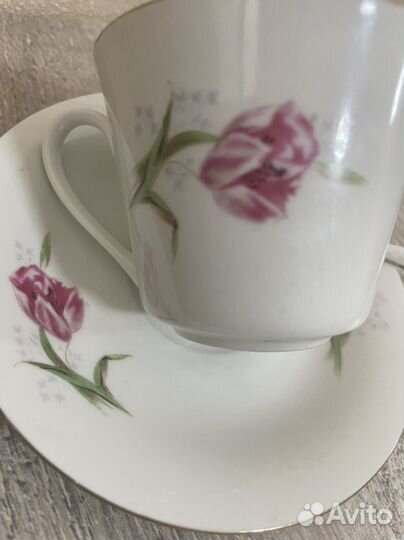 Чашка, блюде, розетка, ложка