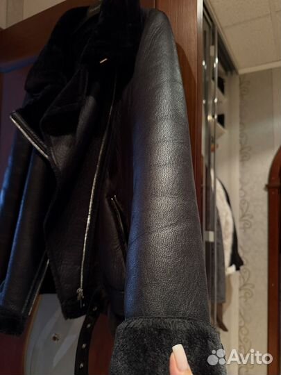 Дубленка авиатор женская