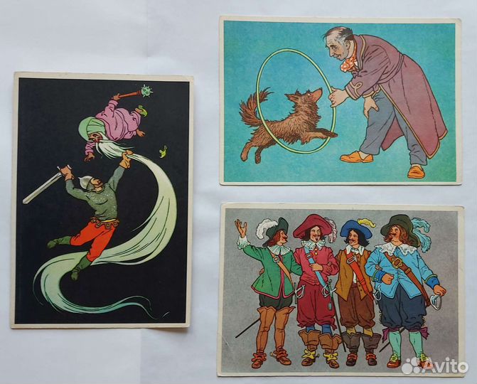Карточки (открытки) художника Валька Г.О. 1950гг