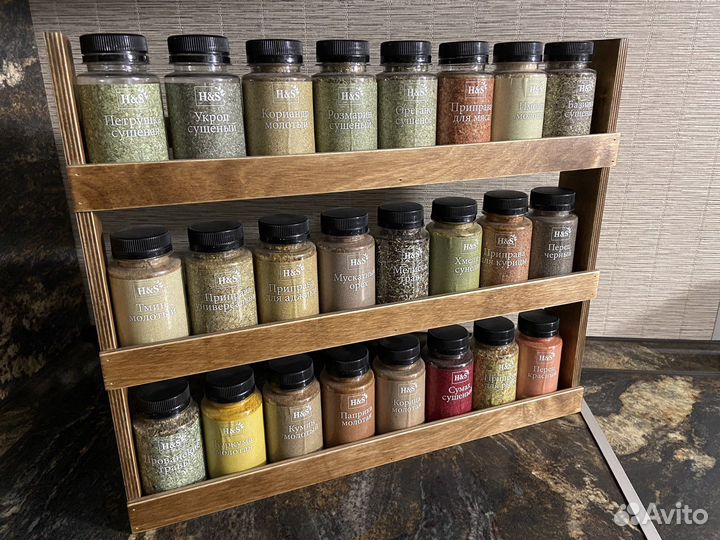 Полочка для специй из дерева