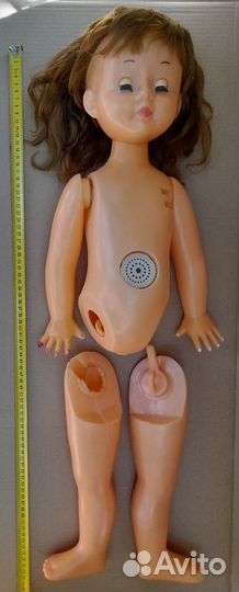 Кукла Нина СССР 70 см Кругозор Москва дефект ноги