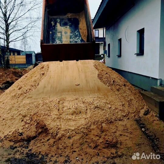 Песок карьерный с доставкой