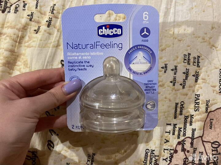 Соска на бутылочку Chicco 6+