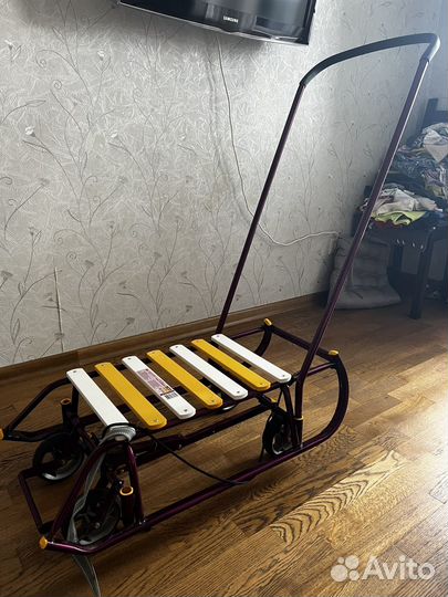 Детские санки с колесами