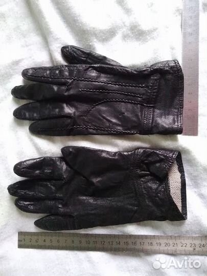 Перчатки женские кожаные