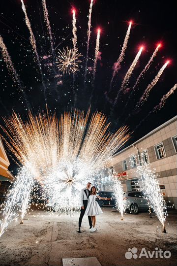 Салюты и фейерверки на свадьбу