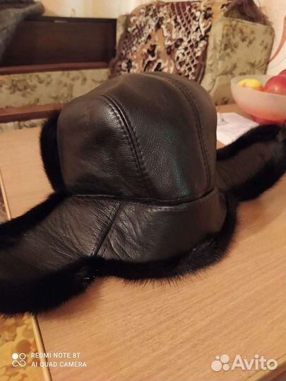 Норковая шапка мужская новая