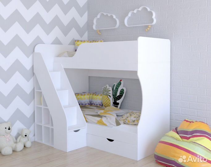 Двухъярусная кровать детская