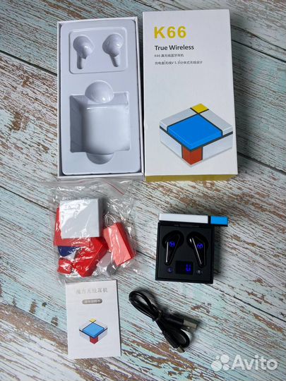 Наушники беспроводные K66 новые
