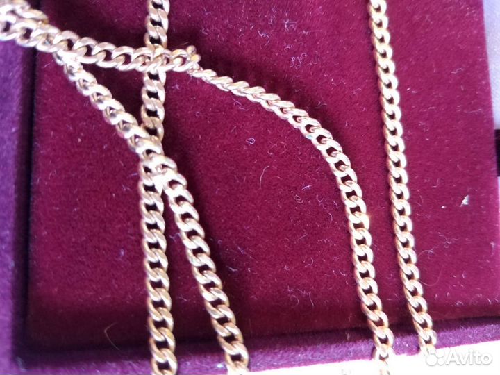 Золотая цепь 585 пробы (новая) 55см
