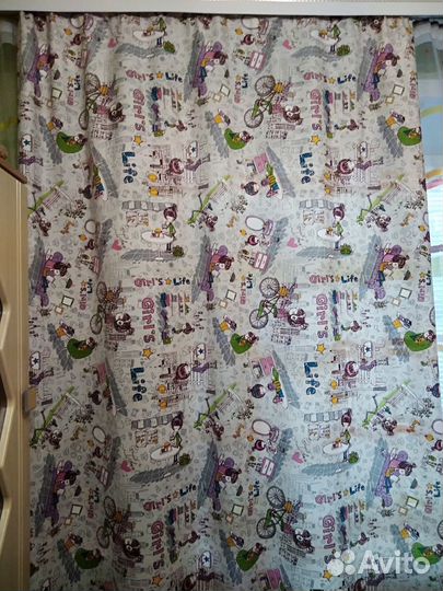 Комплект шторы+покрывало