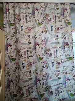 Комплект шторы+покрывало